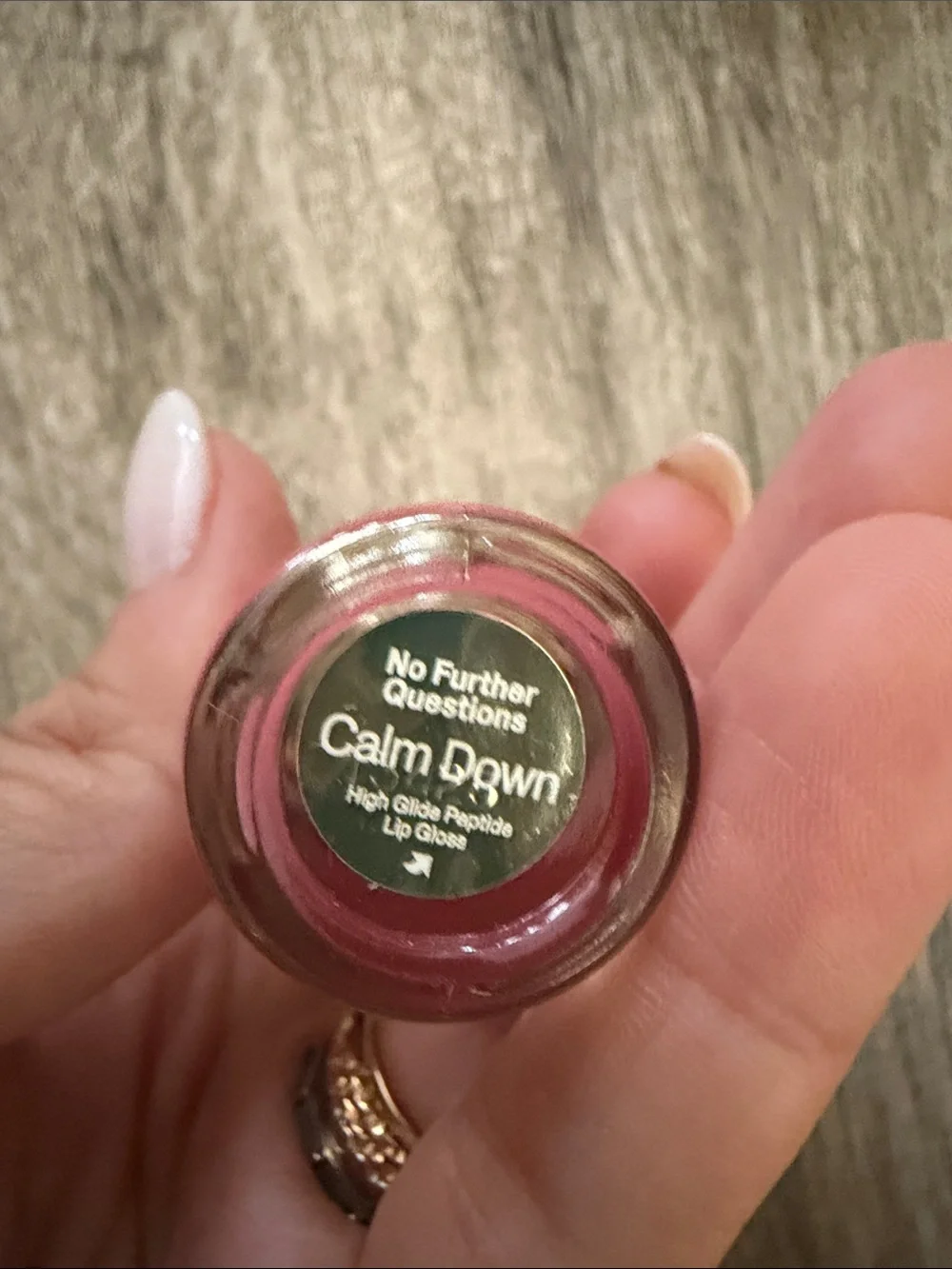 Calm Down High Glide Peptide Lip Gloss - Pink $40 retail